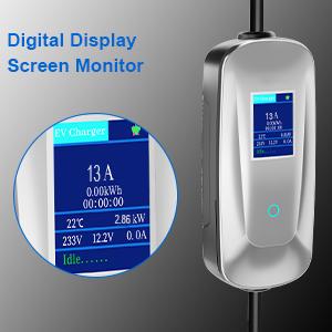 10A UK 3 PIN Plug to Type 1/ Type 2 Station de recharge de véhicule électrique Wallbox Portable pour véhicule électrique / PHEV 10
