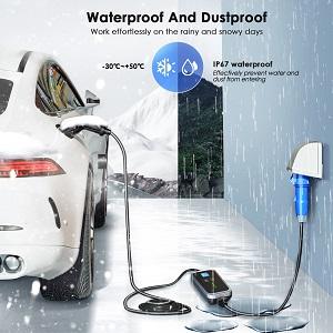 Station de recharge de véhicules électriques mobiles 16A 32A à phase unique de type 2 et de type 1 GBT 6