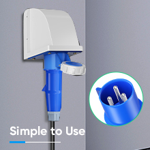 Station de recharge de véhicules électriques mobiles 16A 32A à phase unique de type 2 et de type 1 GBT 11