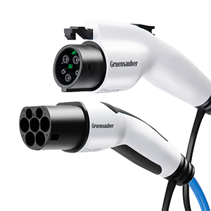 Cable de chargement de véhicule électrique de type 2 enroulé SAE J1772 de type 1 1 / 3 phase 3,6 kW à 22 kW 3