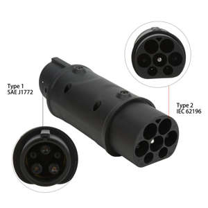 Adaptateur de charge de véhicule électrique de type 2 à type 1 ICE 62196 Plug to J1772 Adaptateur de charge 16A/32A 230V Convertisseur de charge de voiture Electri 3