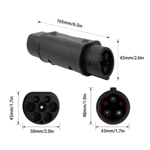 Adaptateur de charge de véhicule électrique de type 2 à type 1 ICE 62196 Plug to J1772 Adaptateur de charge 16A/32A 230V Convertisseur de charge de voiture Electri 4